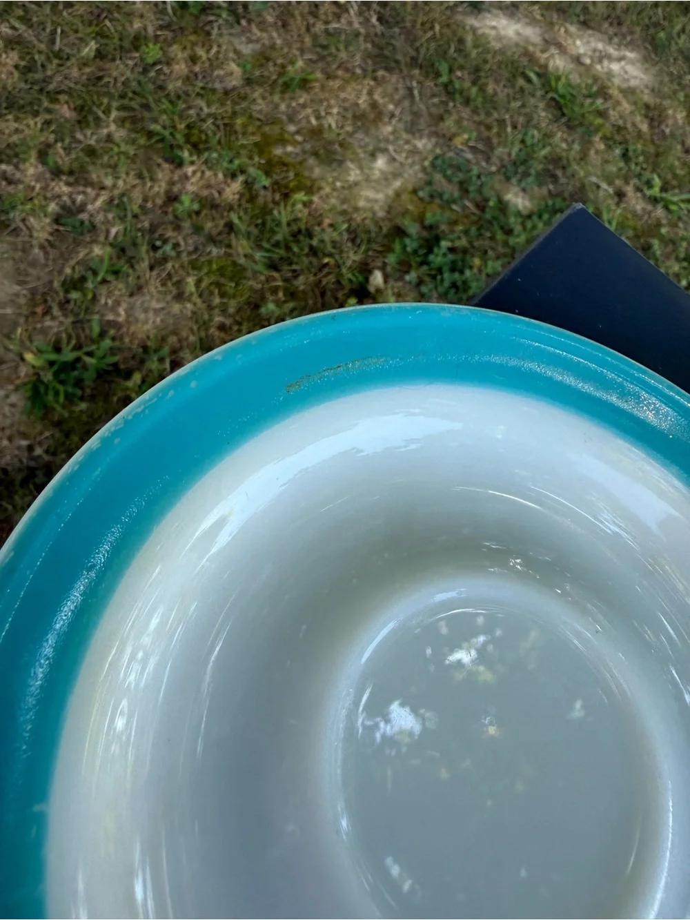 vintage Pyrex saucers from the 
